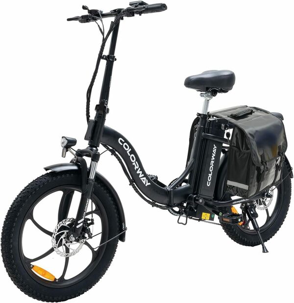 Bild 1 von COLORWAY E-Bike mit Tasche 20 Zoll x 3 Fat Luftreifen Faltrad, 36 V/15 Ah StVZO