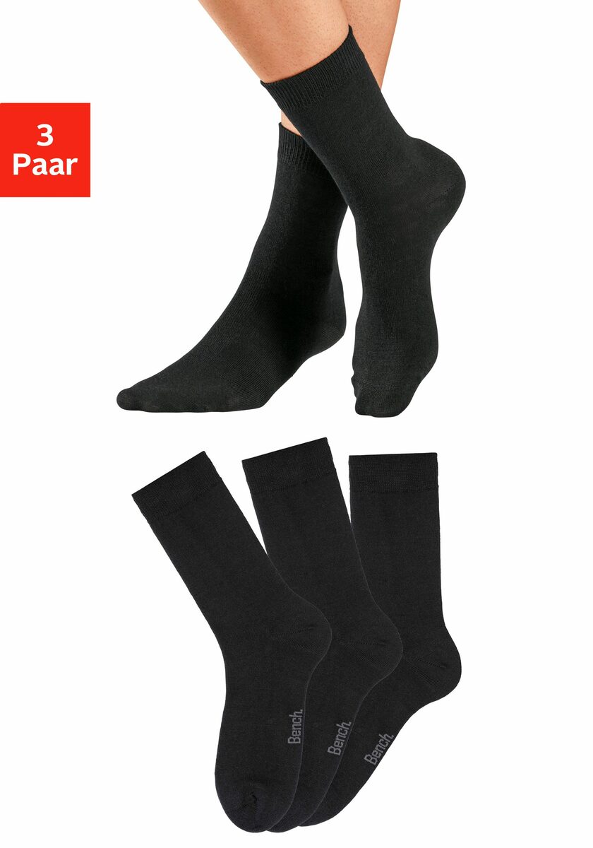 Bild 1 von Bench. Socken (3-Paar) Wollsocken aus flauschigem Material mit 53% Wolle