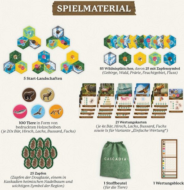 Bild 2 von Kosmos Spiel, Familienspiel Cascadia