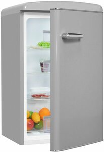 exquisit Kühlschrank RKS120-V-H-160F grau, 89,5 cm hoch, 55 cm breit