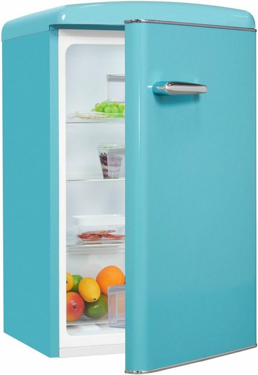 Bild 1 von exquisit Kühlschrank RKS120-V-H-160F taubenblau, 89,5 cm hoch, 55 cm breit