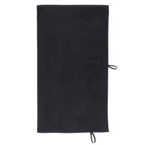 Baumwoll-Handtuch Fitness Bio-Baumwolle 50 × 90 cm - 500 schwarz