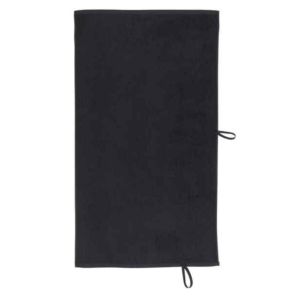 Bild 1 von Baumwoll-Handtuch Fitness Bio-Baumwolle 50 × 90 cm - 500 schwarz