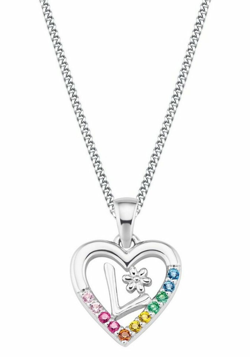 Bild 1 von Prinzessin Lillifee Kette mit Anhänger Herz/Buchstaben, 2027876, mit Zirkonia