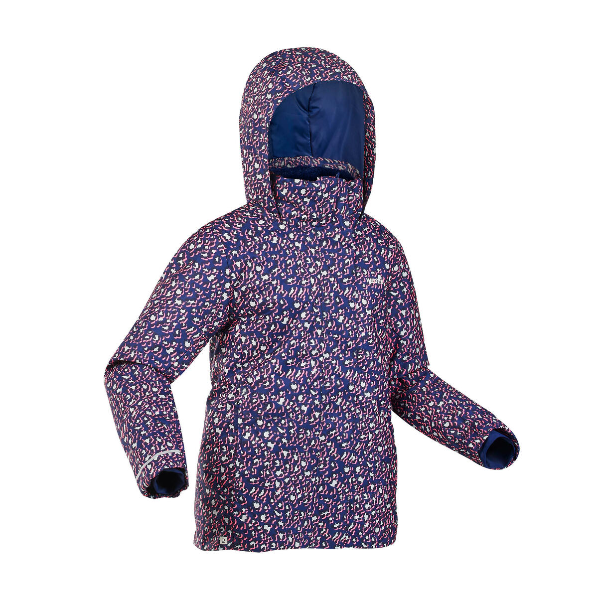 Bild 2 von Skijacke Kinder warm wasserdicht - 500 lila Leoprint
