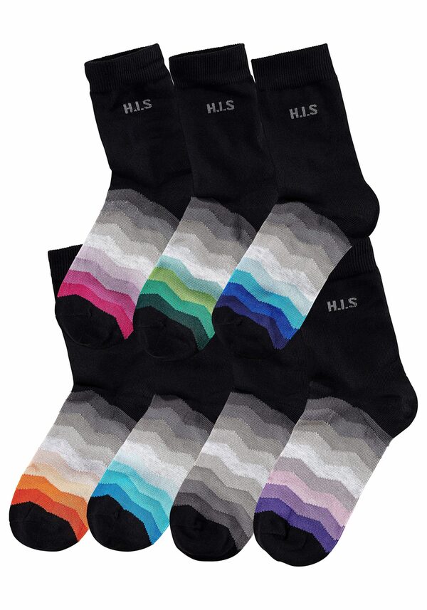 Bild 3 von H.I.S Basicsocken (Set, 7-Paar) mit schwarzem Schaft