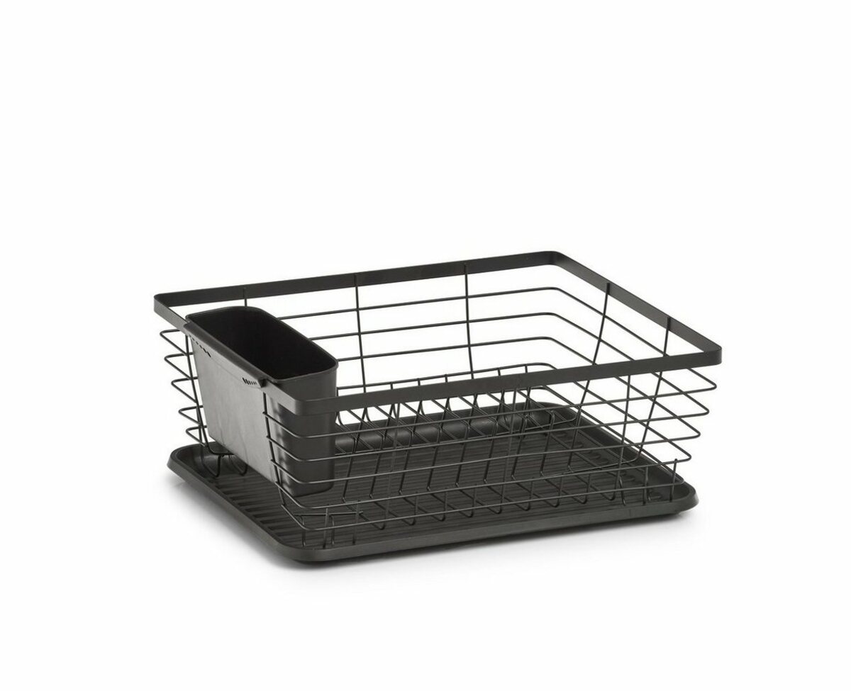 Bild 1 von Zeller Present Geschirrständer, Metall, mit Besteck-Box u. Auffangmatte