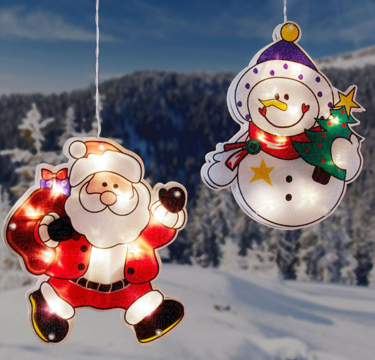 Bild 1 von Weihnachtliche LED-Fensterbeleuchtung