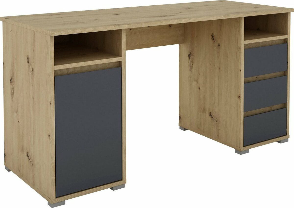 Bild 1 von Homexperts Schreibtisch Loop, mit 3 Schubkästen und 1 Tür