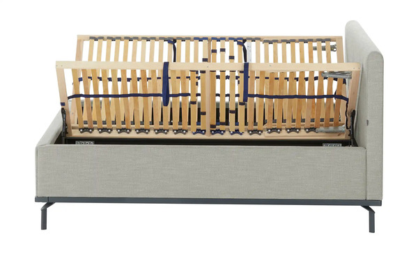 Bild 4 von Polsterbett mit Bettkasten Delphi Variante D 180 cm ohne Matratzen Hellgrau