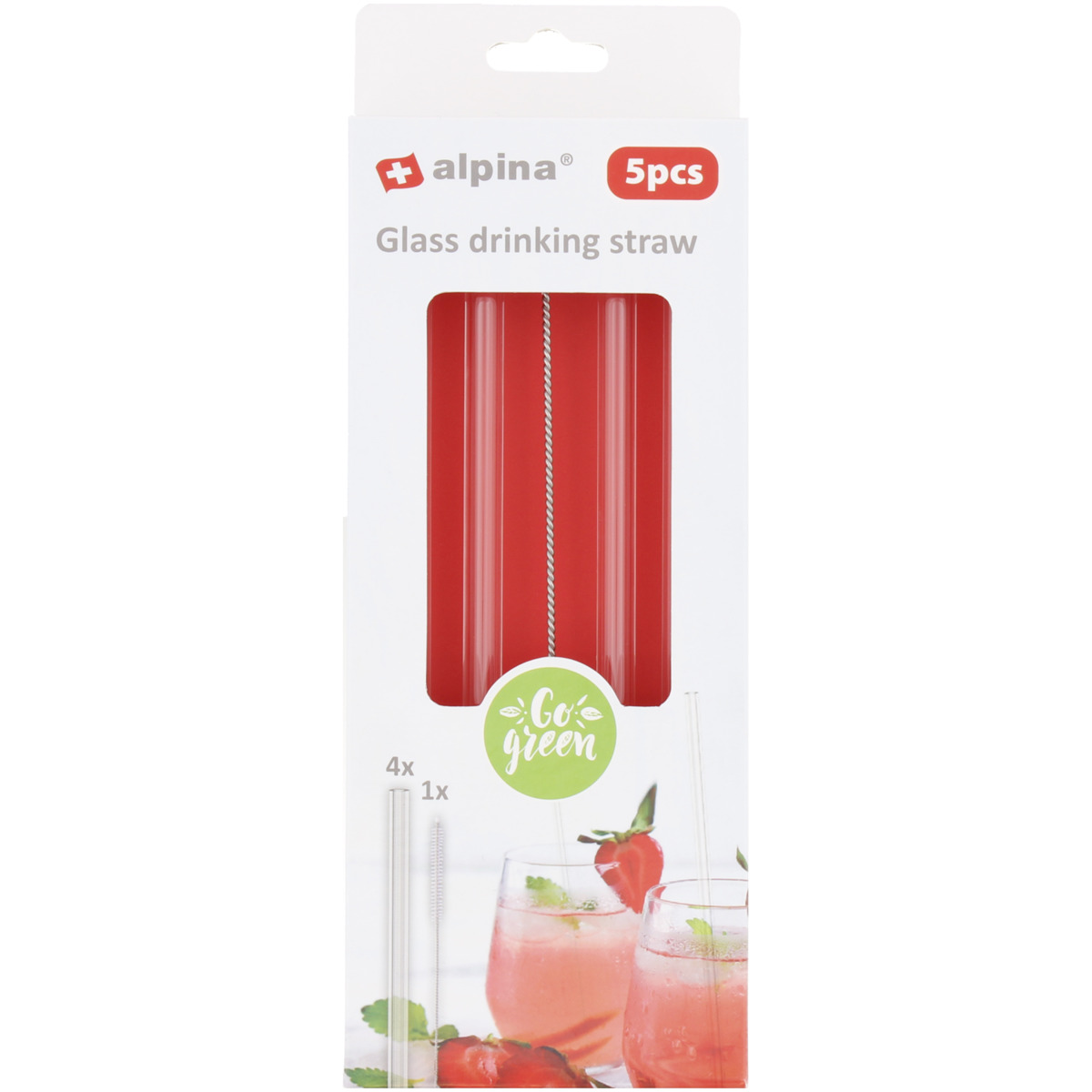 Bild 1 von Alpina Strohhalme aus Glas