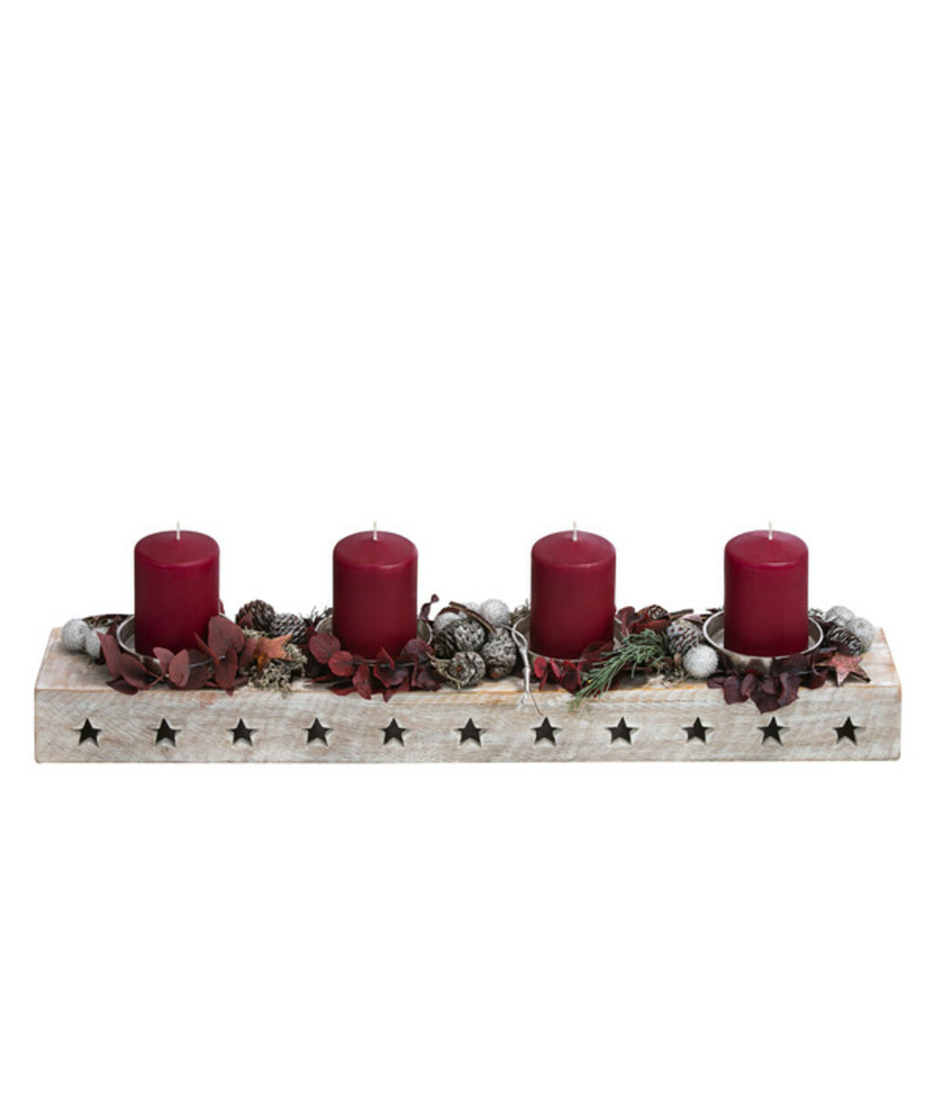 Bild 1 von Adventsgesteck Weihnachtsglück, ca. B70/H25/T12 cm