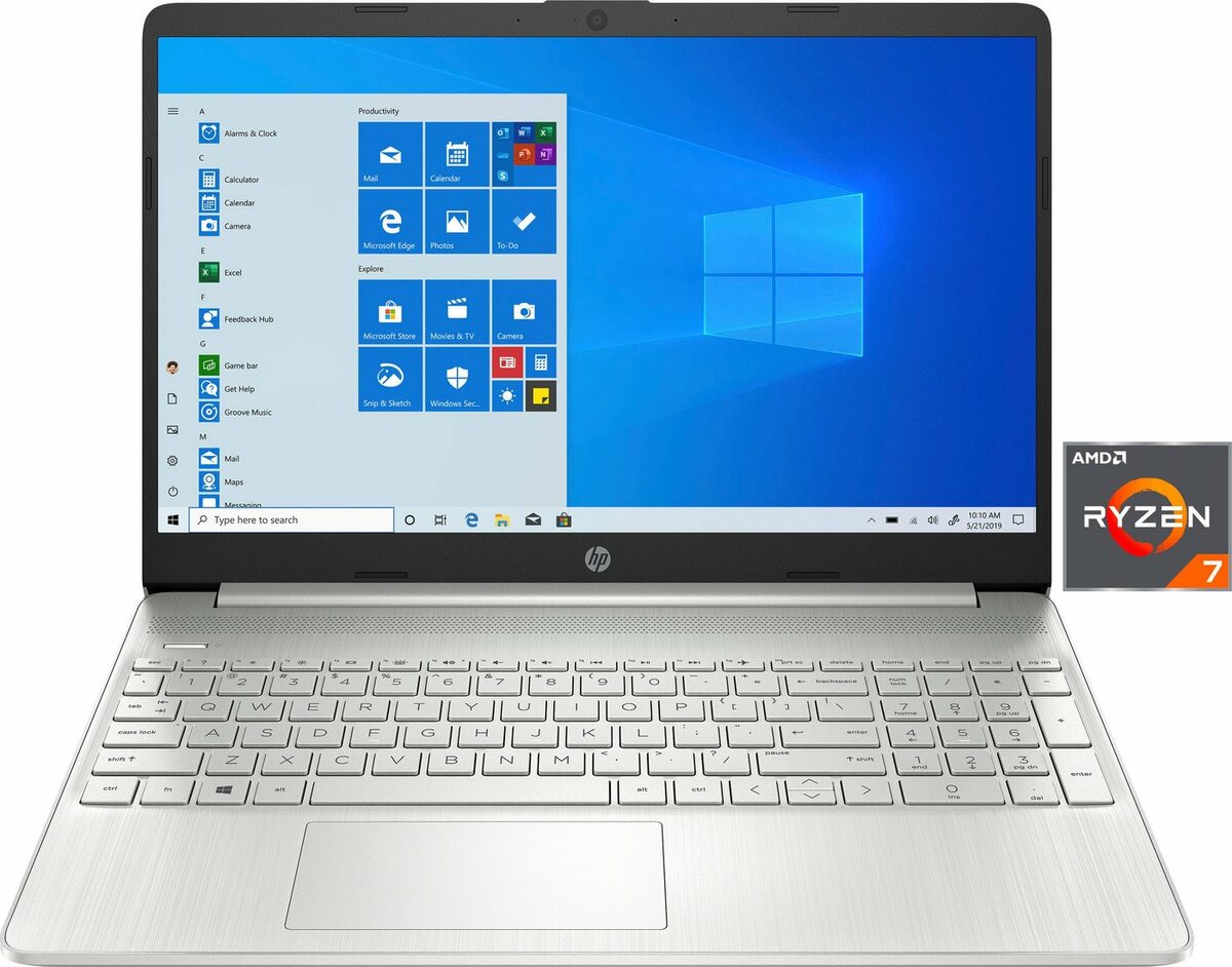 Bild 1 von HP 15s-eq2208ng Notebook (39,6 cm/15,6 Zoll, AMD Ryzen 7 5700U, Radeon Graphics, 1000 GB SSD)