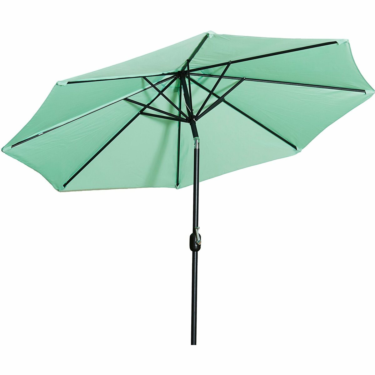 Bild 1 von Gartenfreude Marktschirm Ø 300 cm Hellgrün mit Kurbelmechanik