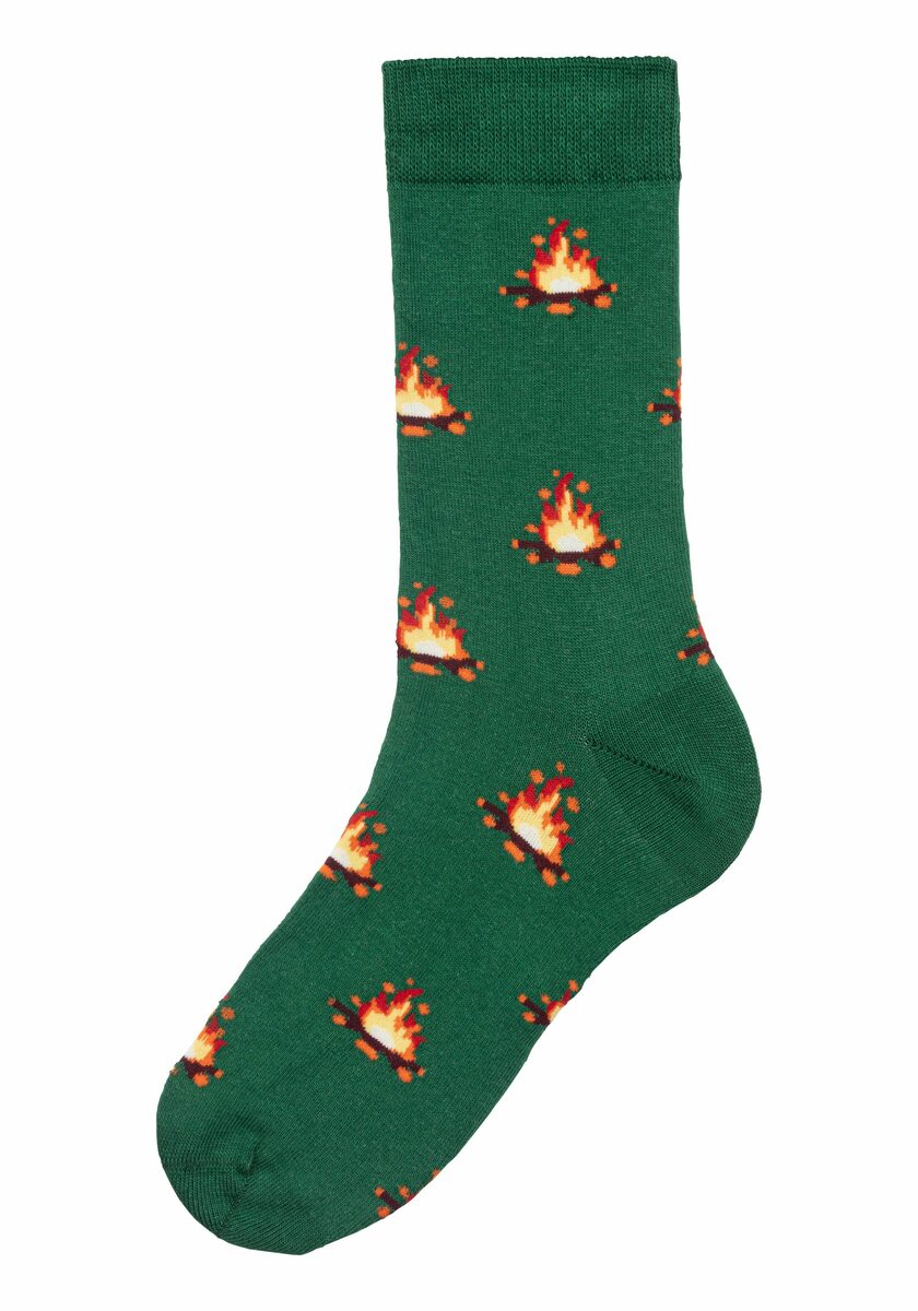 Bild 4 von John Devin Socken (2-Paar) mit bunten eingestrickten Motiven