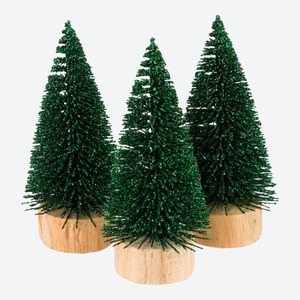 Deko-Mini-Bäume im 3er-Set, ca. 4,5x4,5x10cm