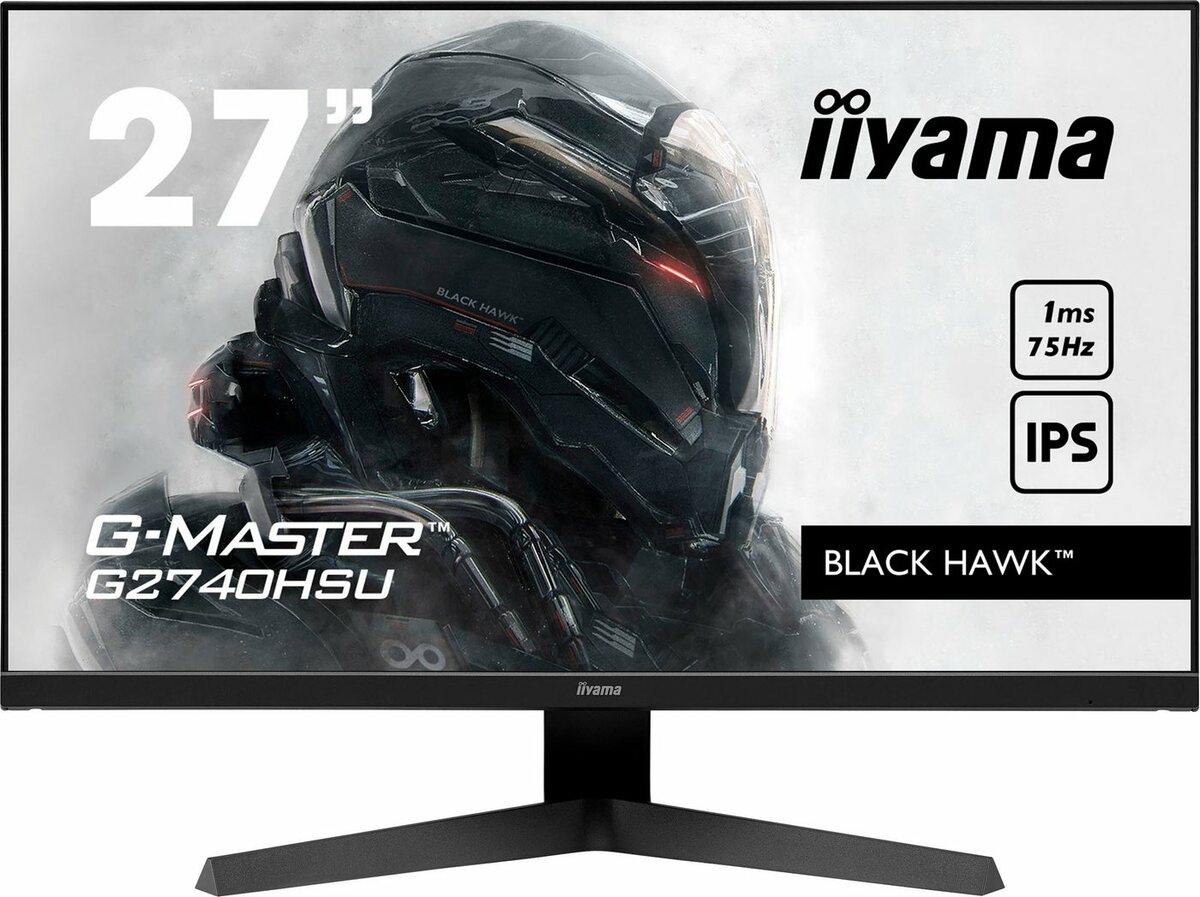 Bild 1 von Iiyama G2740HSU-B1 LED-Monitor (68,6 cm/27 ", 1920 x 1080 px, Full HD, 0,8 ms Reaktionszeit, 75 Hz, IPS-LED)