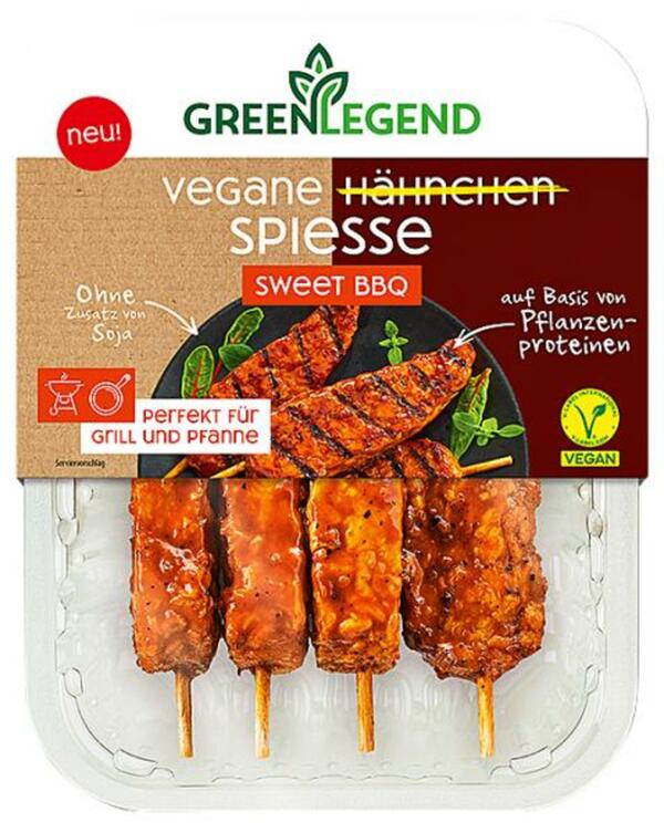 Bild 1 von Green Legend Vegane Spieße Sweet BBQ