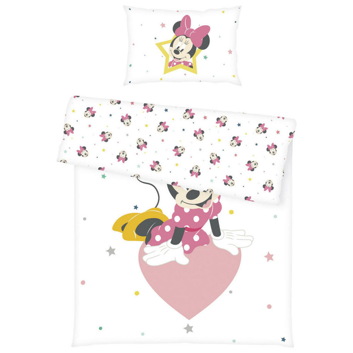 Bild 1 von Herding BABYBETTWÄSCHE Gelb, Grau, Rosa, Schwarz, Weiß, Pink