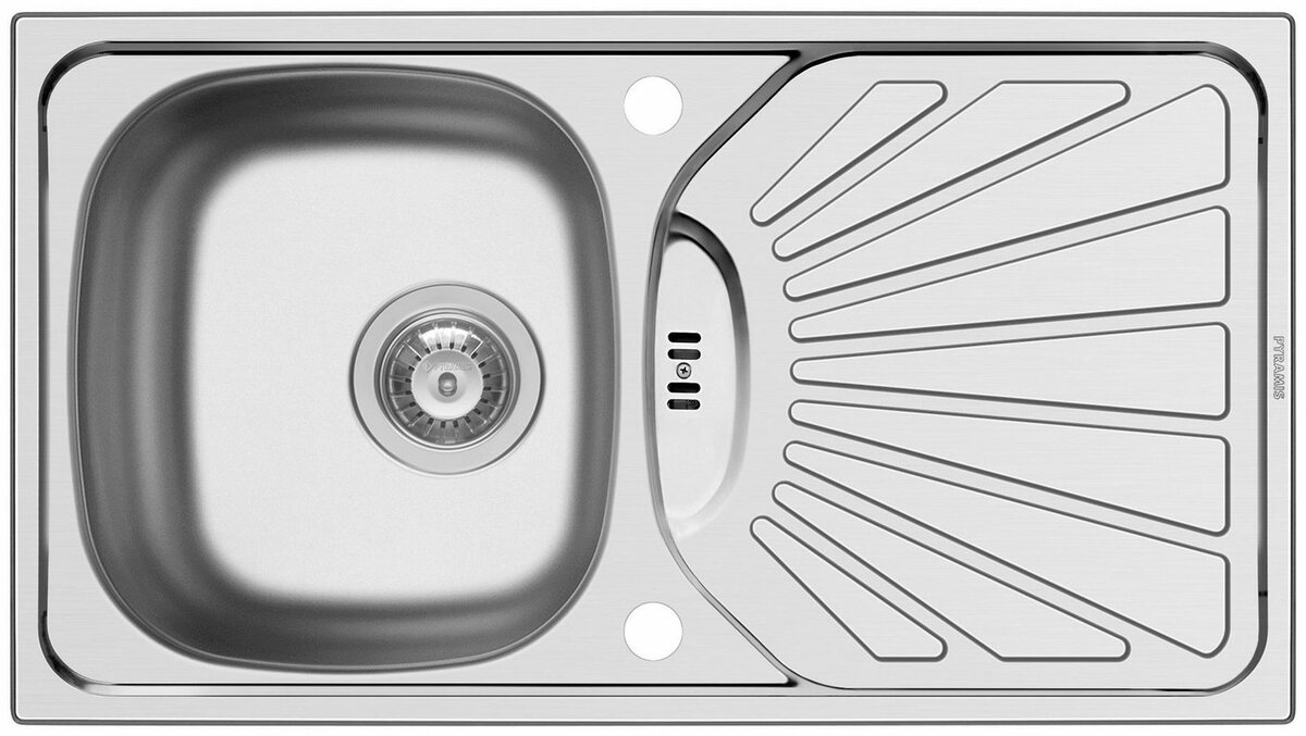 Bild 1 von Pyramis Edelstahlspüle Margarita, rechteckig, 78/43,5 cm