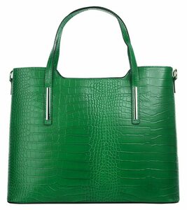 Cluty Henkeltasche, echt Leder, Made in Italy