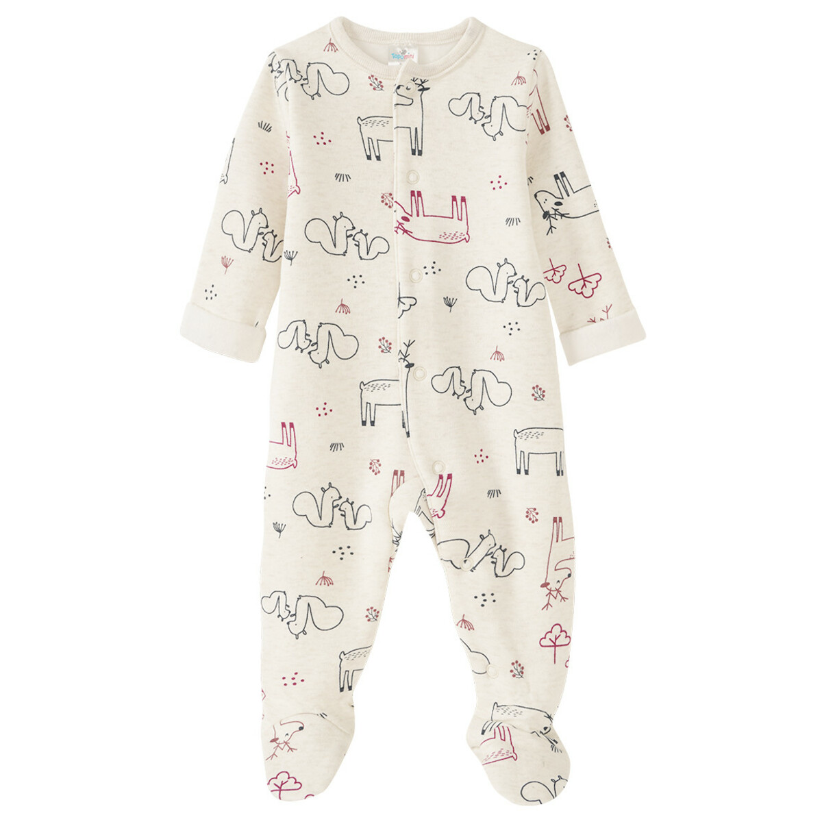 Bild 1 von Newborn Overall mit Waldtier-Allover