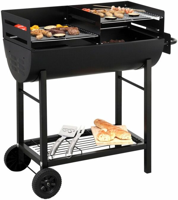 Bild 1 von Tepro Holzkohlegrill Grillfass Detroit, BxTxH: 94x43x92 cm