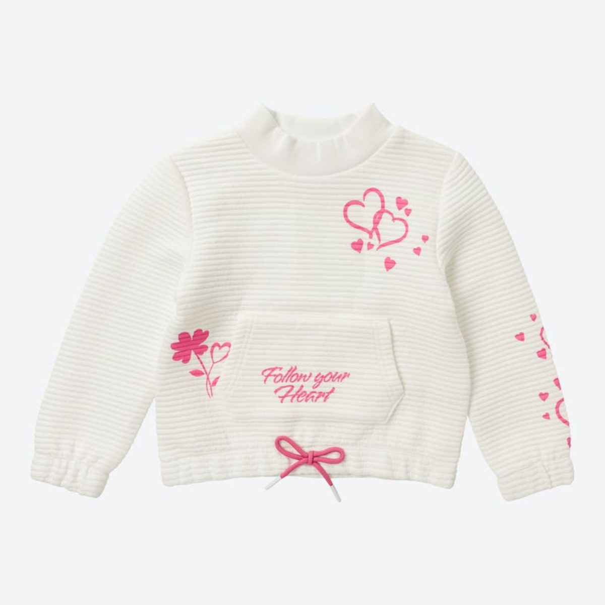 Bild 1 von Kinder-Mädchen-Sweatshirt mit Struktur