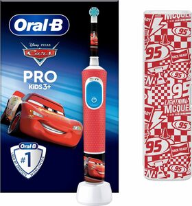 Oral B Elektrische Zahnbürste Pro Kids Cars, Aufsteckbürsten: 1 St., für Kinder ab 3 Jahren