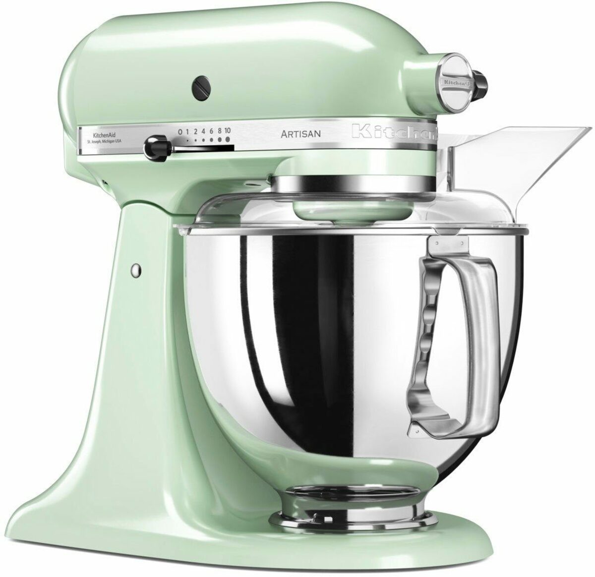 Bild 2 von KitchenAid Küchenmaschine 5KSM175PSEPT PISTAZIE, 300 W, 4,8 l Schüssel, mit Zubehör im Wert von ca. 112,-€ UVP