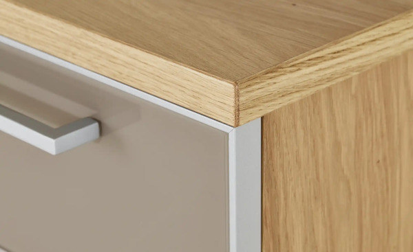 Bild 3 von Schuhschrank Duna Eiche Bianco / Taupe mit Schuhrosten