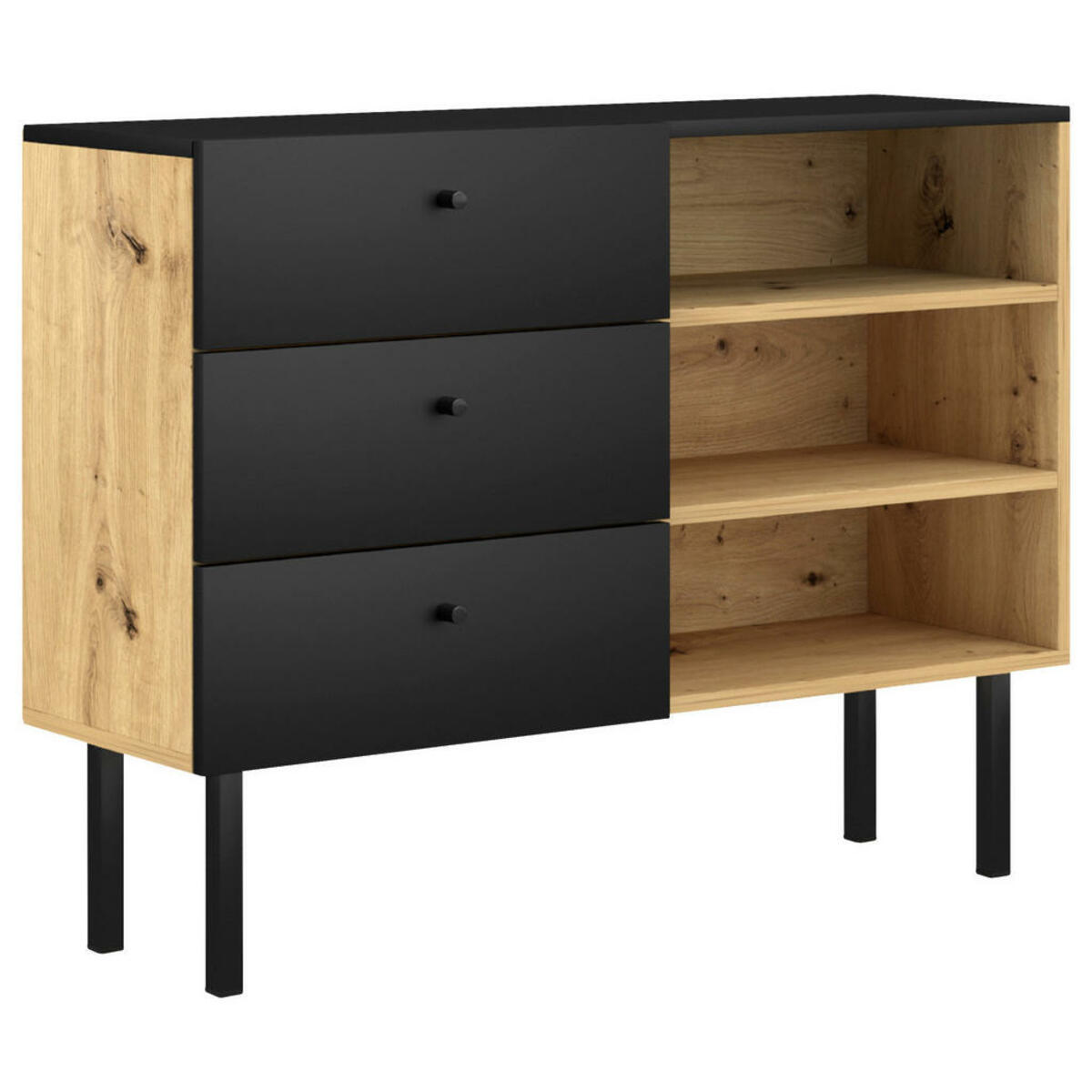 MID YOU SIDEBOARD Schwarz Eiche Artisan Von XXXLutz Ansehen