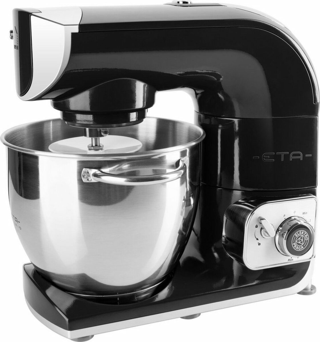 Bild 1 von eta Küchenmaschine Gratus Storio schwarz ETA002890064, 1200 W, 5,5 l Schüssel, Edelstahlschüssel, PULSE – Funktion