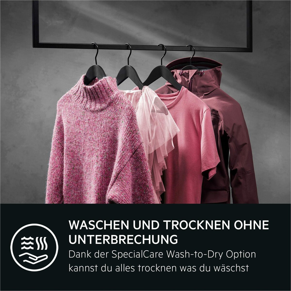 Bild 3 von AEG Waschtrockner 7000 LWR759WT, 9 kg, 5 kg, 1600 U/min, ProSteam - Dampf-Programm für 96 % weniger Wasserverbrauch