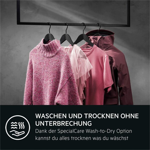 Bild 3 von AEG Waschtrockner 7000 LWR759WT, 9 kg, 5 kg, 1600 U/min, ProSteam - Dampf-Programm für 96 % weniger Wasserverbrauch