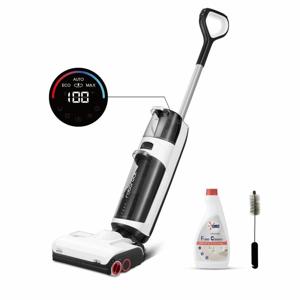 Bild 1 von Roborock Nass-Trocken-Sauger Dyad Pro mit Waschmittel (480ml), 260,00 W, Selbstreinigende, Selbsttrocknende, Automatische Dosierhilfe, Doppelbürste, Extreme Kante 1mm