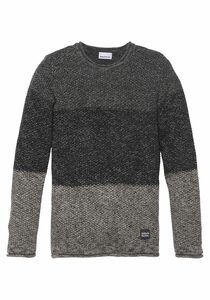 Alife & Kickin Strickpullover in Blockstreifen-Optik, aus meliertem Garn