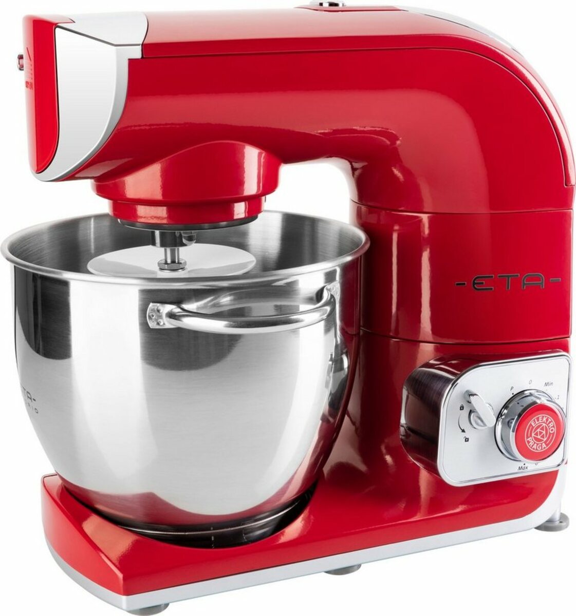Bild 1 von eta Küchenmaschine Gratus Storio rot ETA002890063, 1200 W, 5,5 l Schüssel, 5,5 l Edelstahlschüssel, PULSE-Funktion