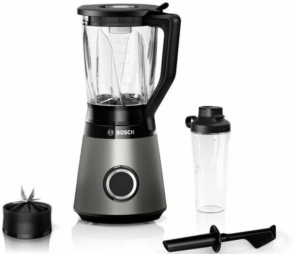 Bild 1 von BOSCH Standmixer MMB6174SN VitaPower, 1200 W, 30.000 U/Min,ThermoSafe Glasbehälter 1,5L,inkl. Stößel+Flasche 0,6L