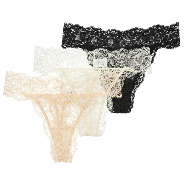 3 Damen Strings aus floraler Spitze von Ernstings Family ansehen!