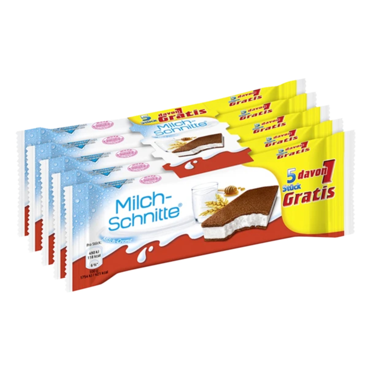 Bild 1 von Ferrero Milchschnitte 4+1, Kinder Pingui 3+1 oder Maxi King 3er