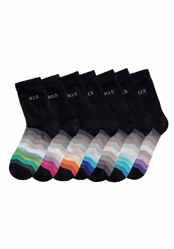 Bild 2 von H.I.S Basicsocken (Set, 7-Paar) mit schwarzem Schaft