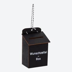 Wunschzettel-Box zum Hängen, ca. 8x6x13cm
