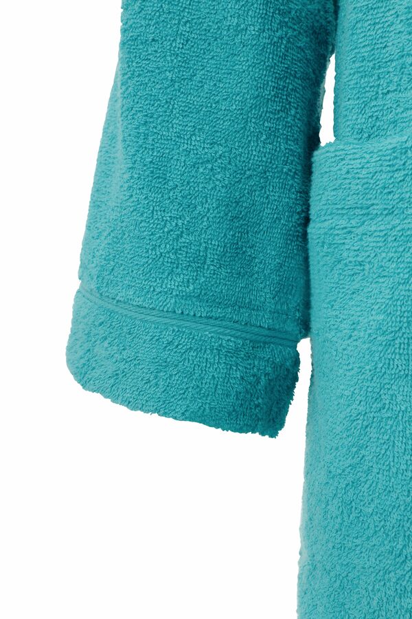 Bild 2 von my home Unisex-Bademantel Sanremo, Langform, Baumwolle, Kapuze, Gürtel, mit Taschen, Damen & Herren Bademäntel, S-3XL