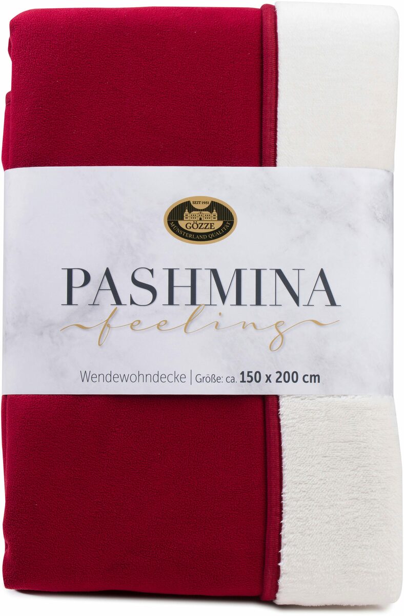 Bild 3 von Wohndecke Pashmina Wendewohndecke, Gözze, flauschig schlichte Unterseite