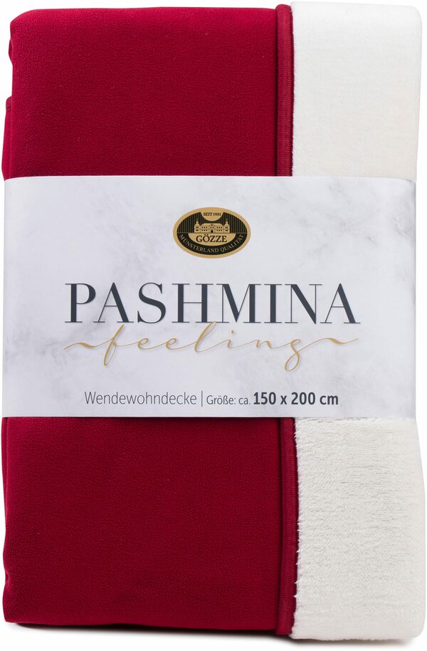 Bild 3 von Wohndecke Pashmina Wendewohndecke, Gözze, flauschig schlichte Unterseite