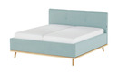 Bild 3 von Polsterbett mit Bettkasten Delphi Variante A 180 cm ohne Matratzen Eisblau