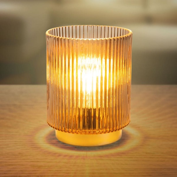 Bild 1 von LED-Glas-Tischlicht mit Timerfunktion, ca. 12x12x15cm