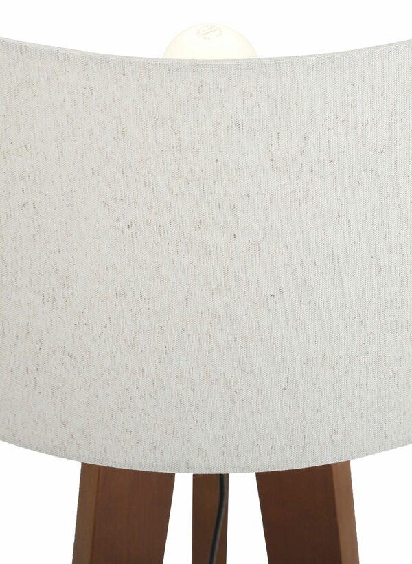 Bild 3 von Home affaire Stehlampe Davos, ohne Leuchtmittel, mass. Holz, Dreibein, Leinenschirm / Stoff - Schirm Ø 45 cm, H 149 cm