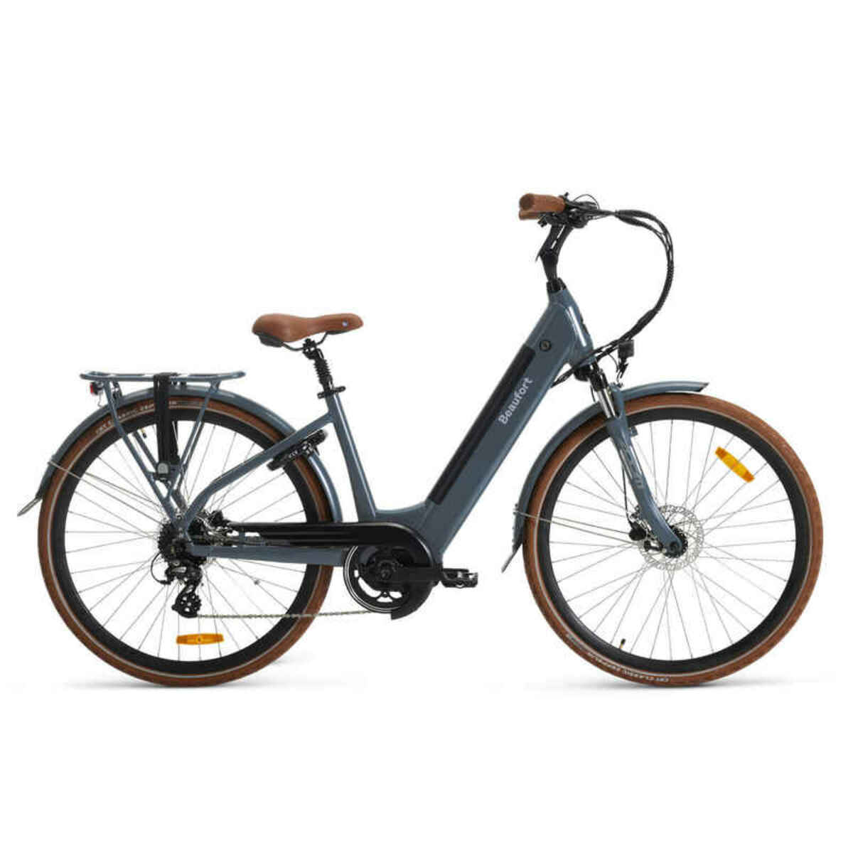 Bild 1 von Damen-Elektrofahrrad, Babett, 49 cm, Mittelmotor, 13 Ah, Rackley grau